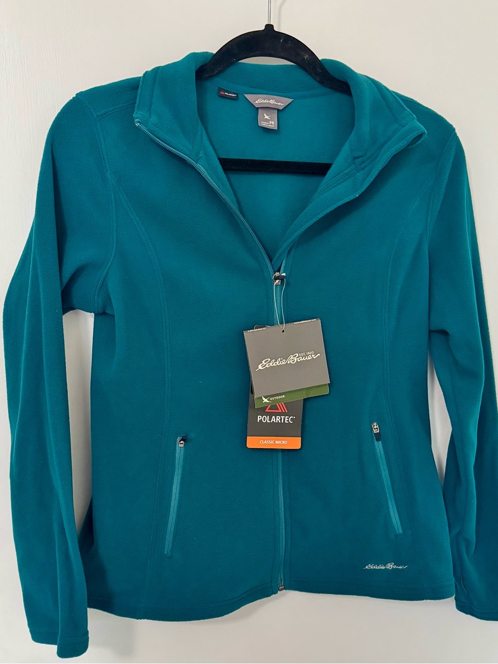 Eddie Bauer Women's Teal Full‑Zip Fleece Jacket